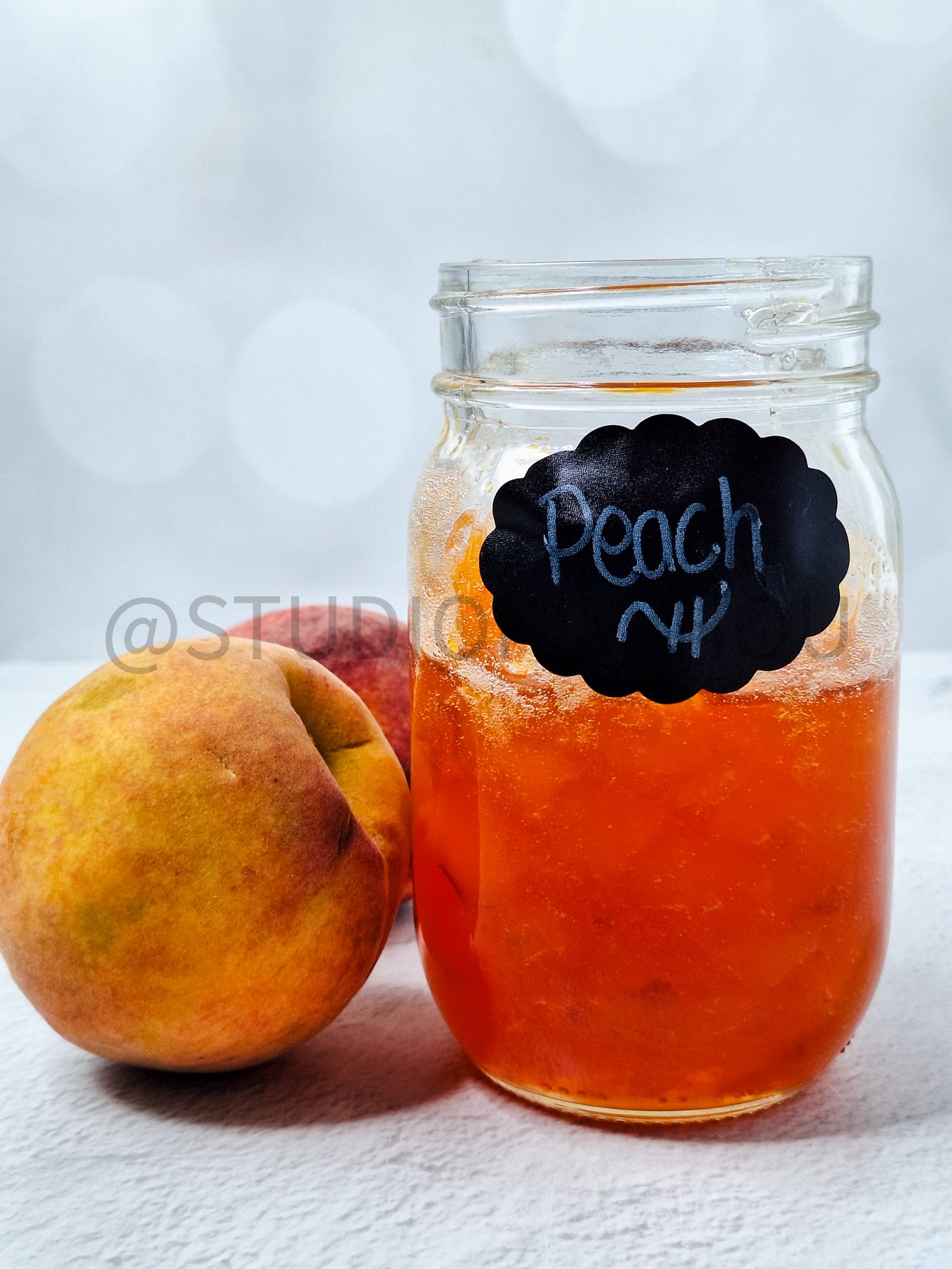 Semi-Exclusive Peach Jam on Linen