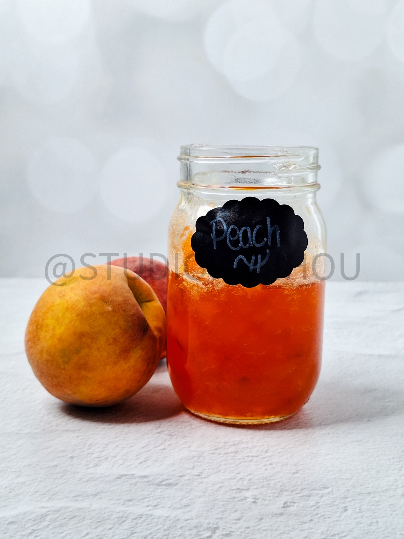 Semi-Exclusive Peach Jam on Linen
