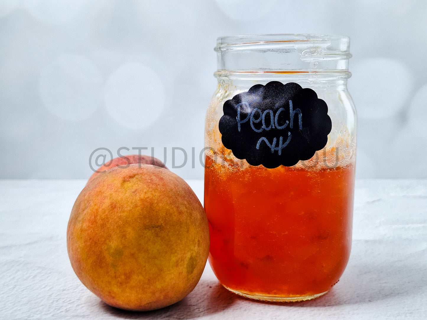 Semi-Exclusive Peach Jam on Linen