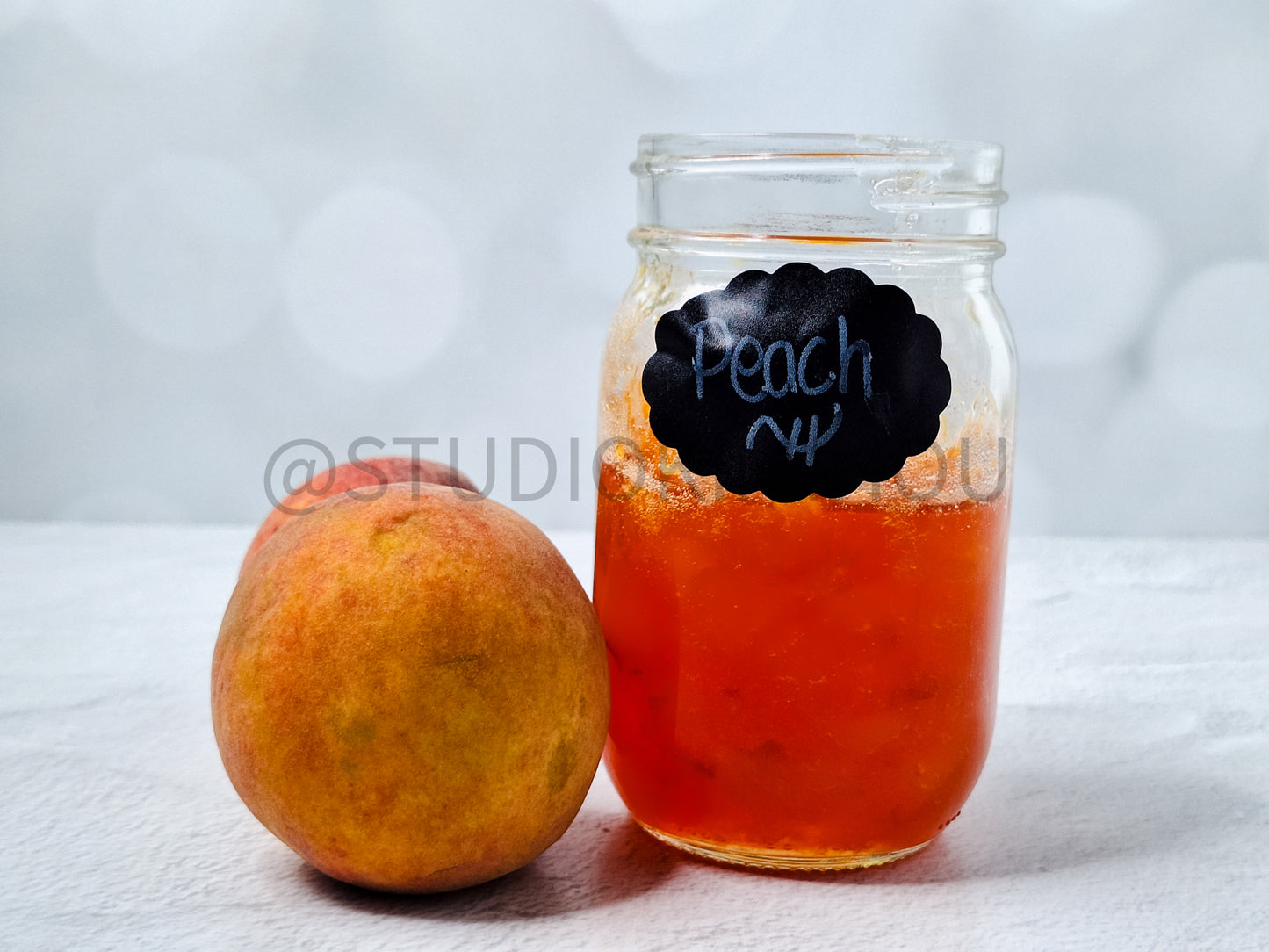 Semi-Exclusive Peach Jam on Linen