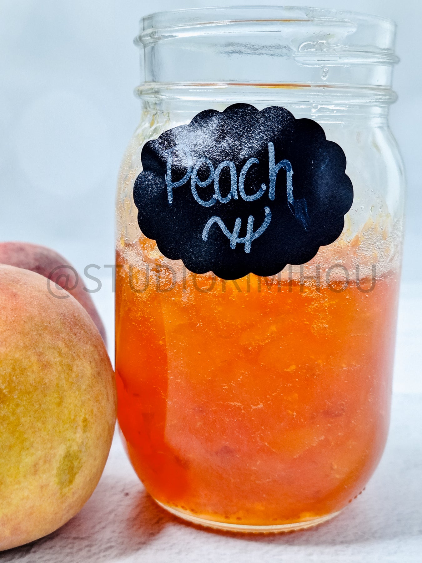 Semi-Exclusive Peach Jam on Linen