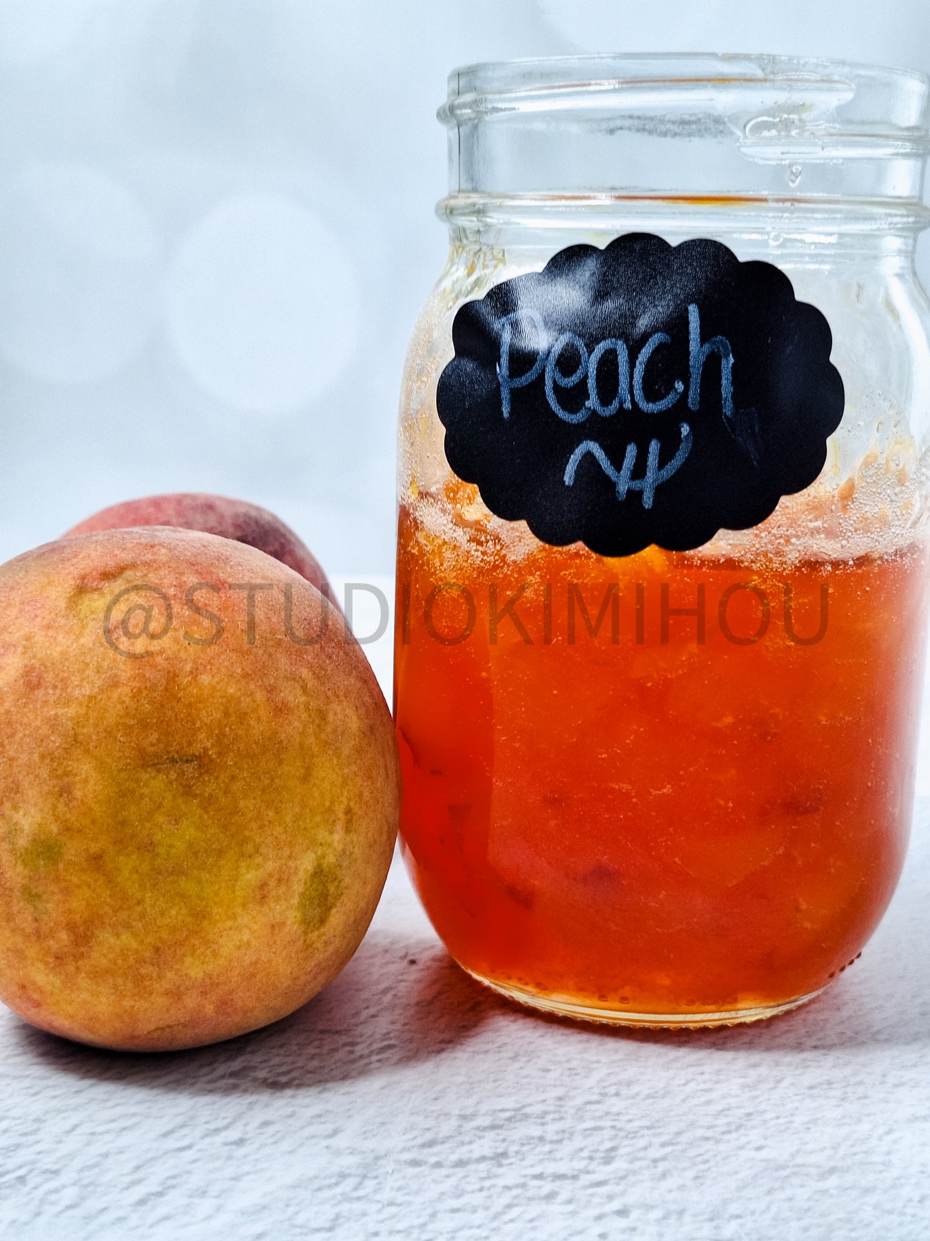 Semi-Exclusive Peach Jam on Linen