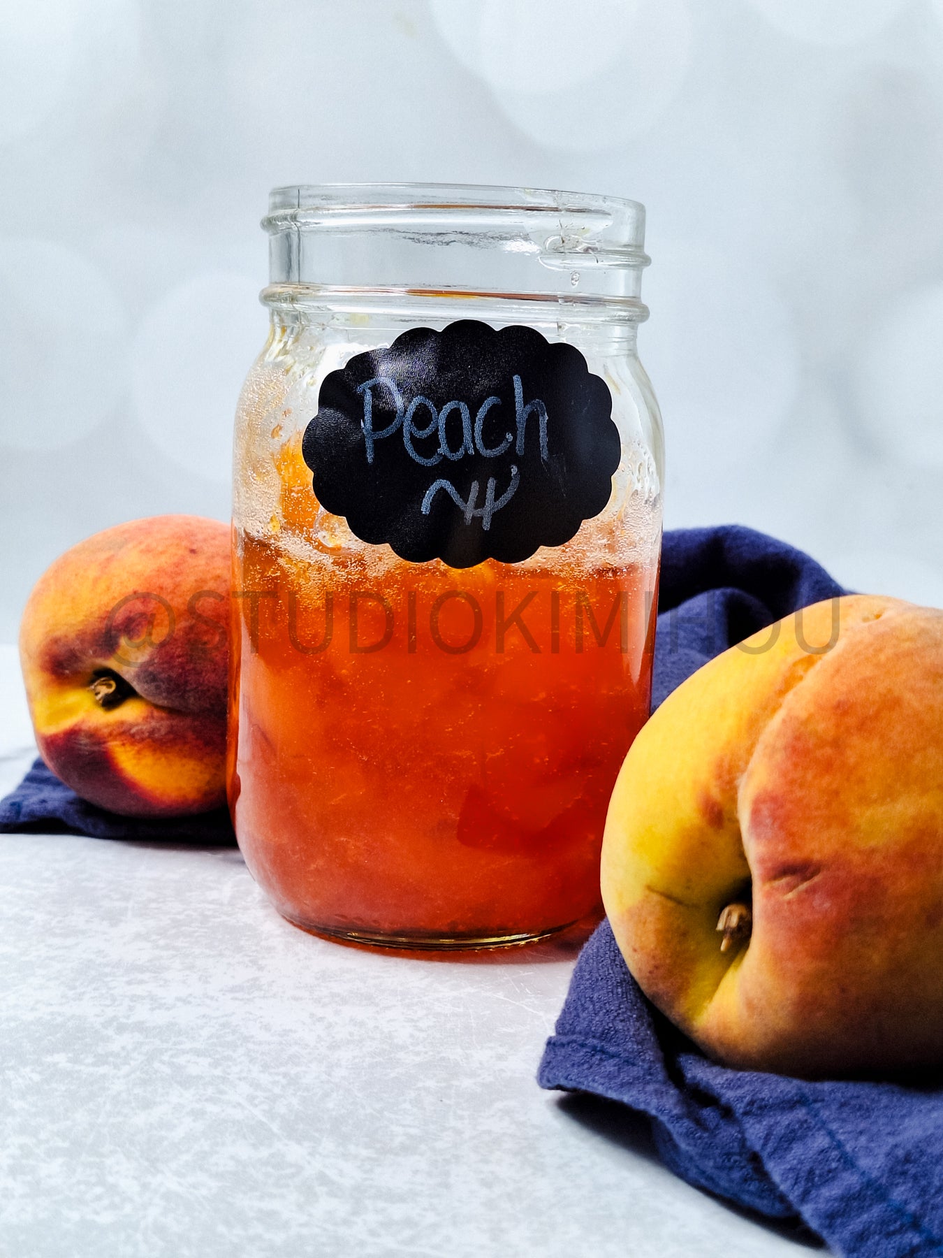 Semi-Exclusive Peach Jam on Marble