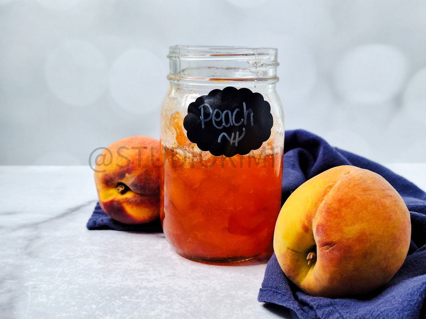 Semi-Exclusive Peach Jam on Marble