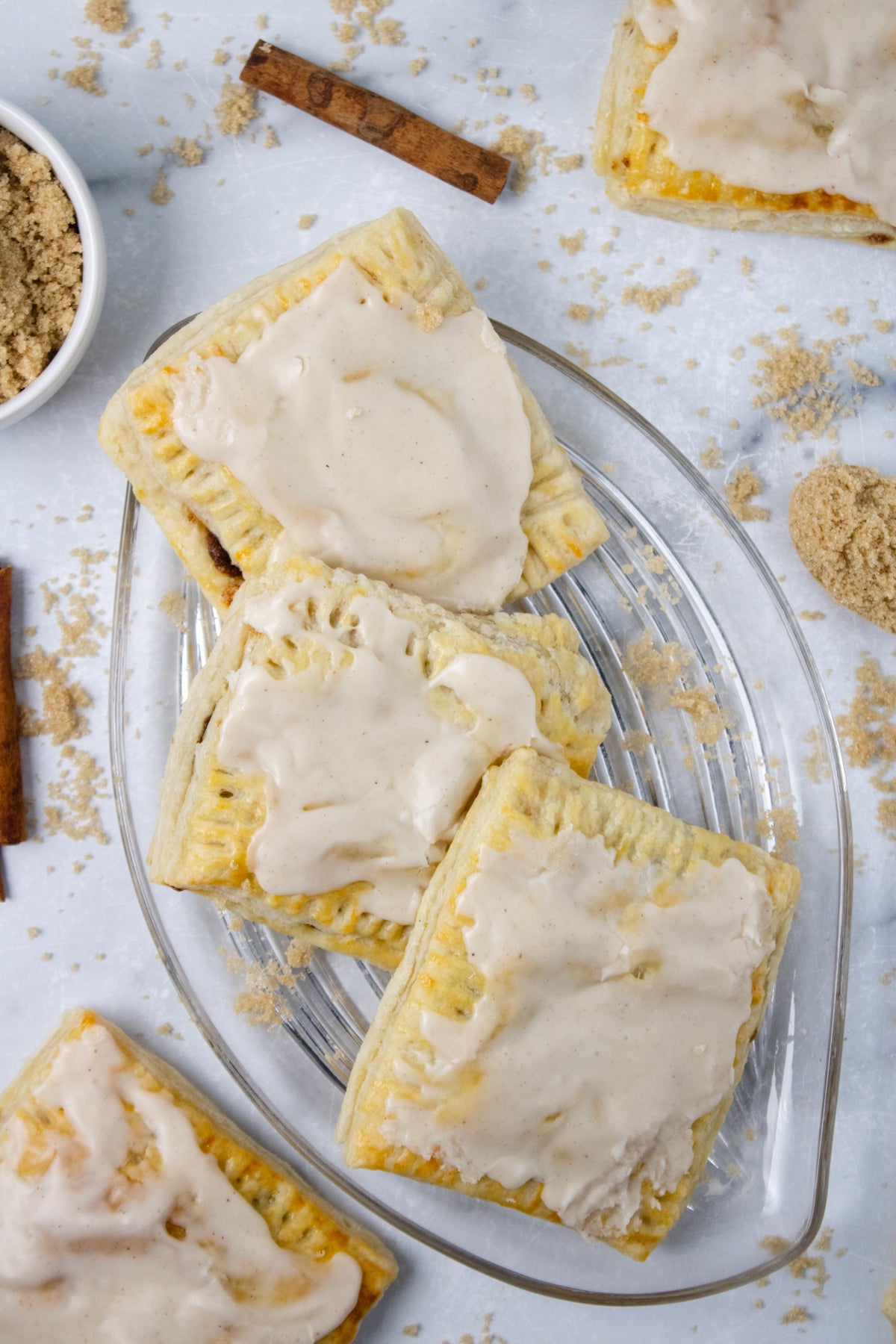 Semi-Exclusive BUNDLE Brown Sugar Sour Dough Puff Pastry on Marble