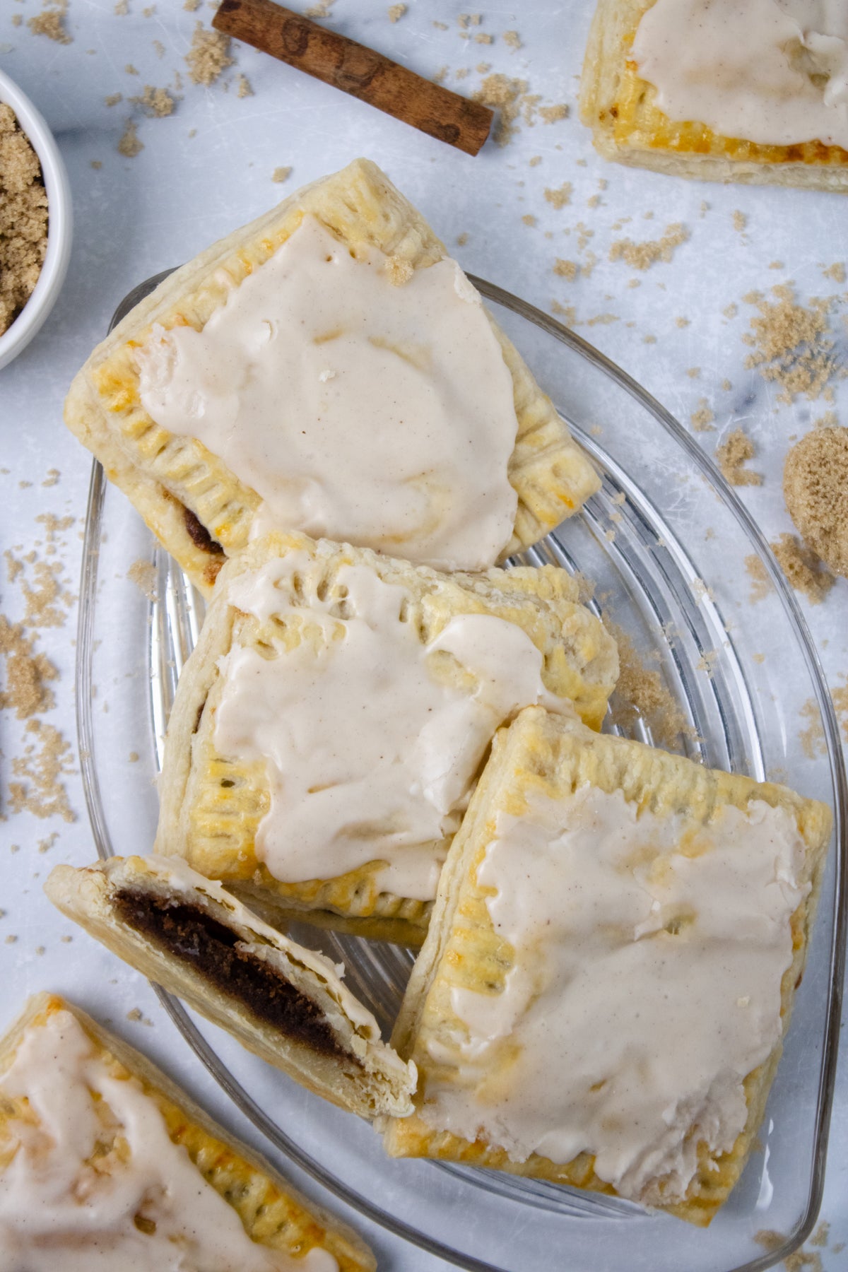 Semi-Exclusive BUNDLE Brown Sugar Sour Dough Puff Pastry on Marble