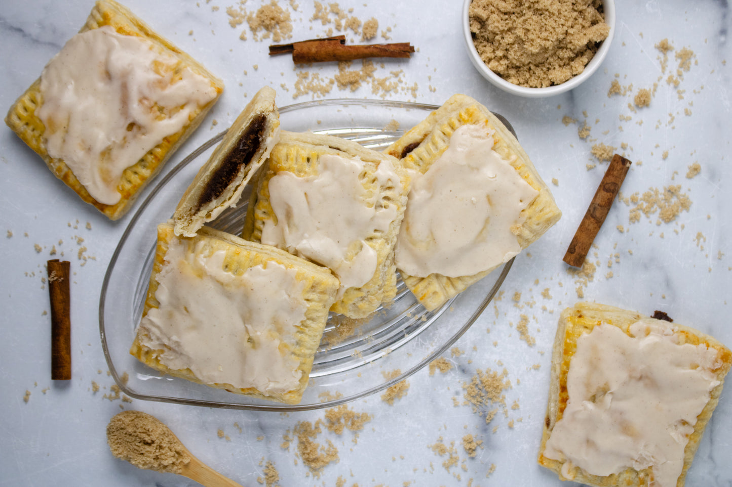 Semi-Exclusive BUNDLE Brown Sugar Sour Dough Puff Pastry on Marble