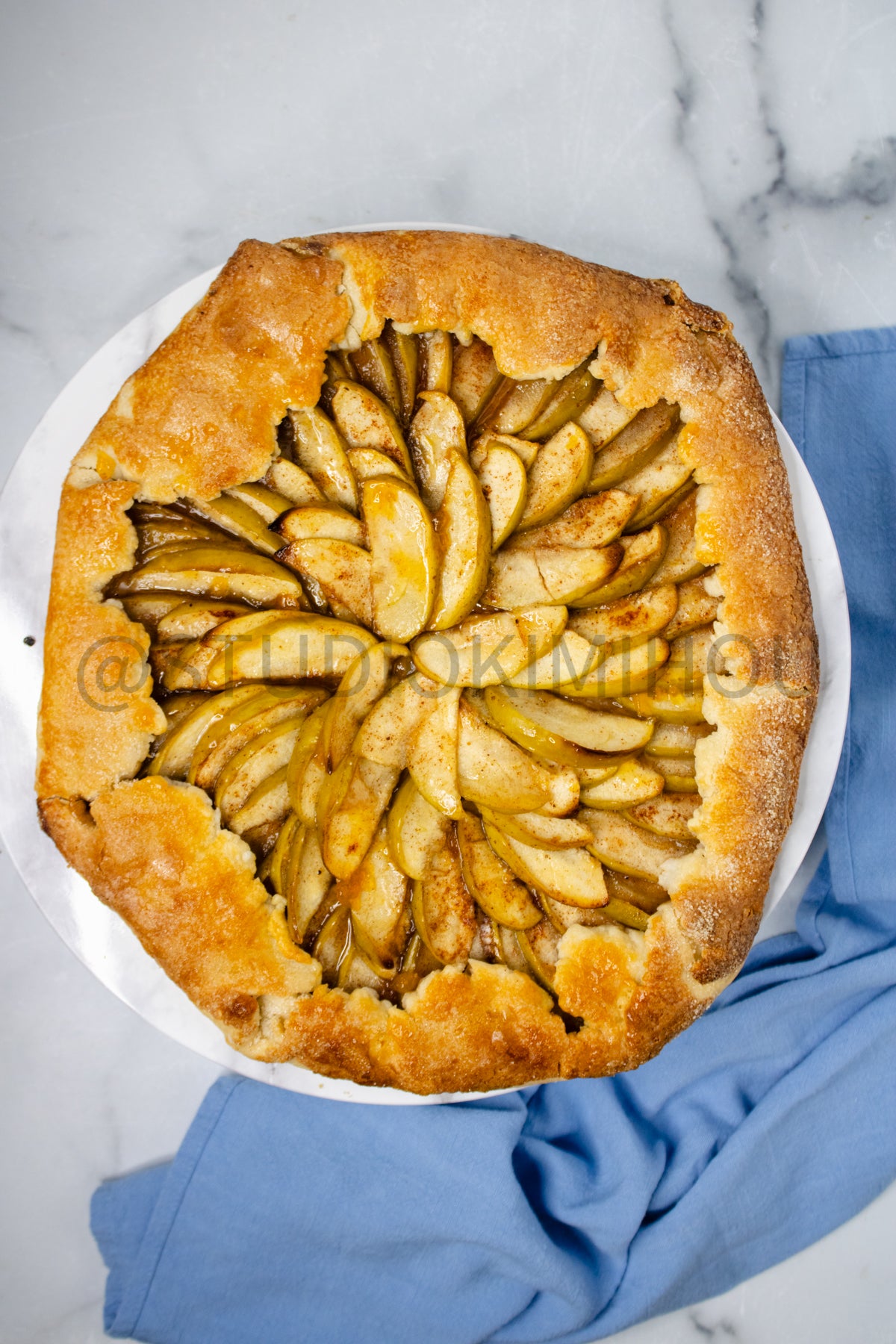 Semi-Exclusive Apple Galette on Marble