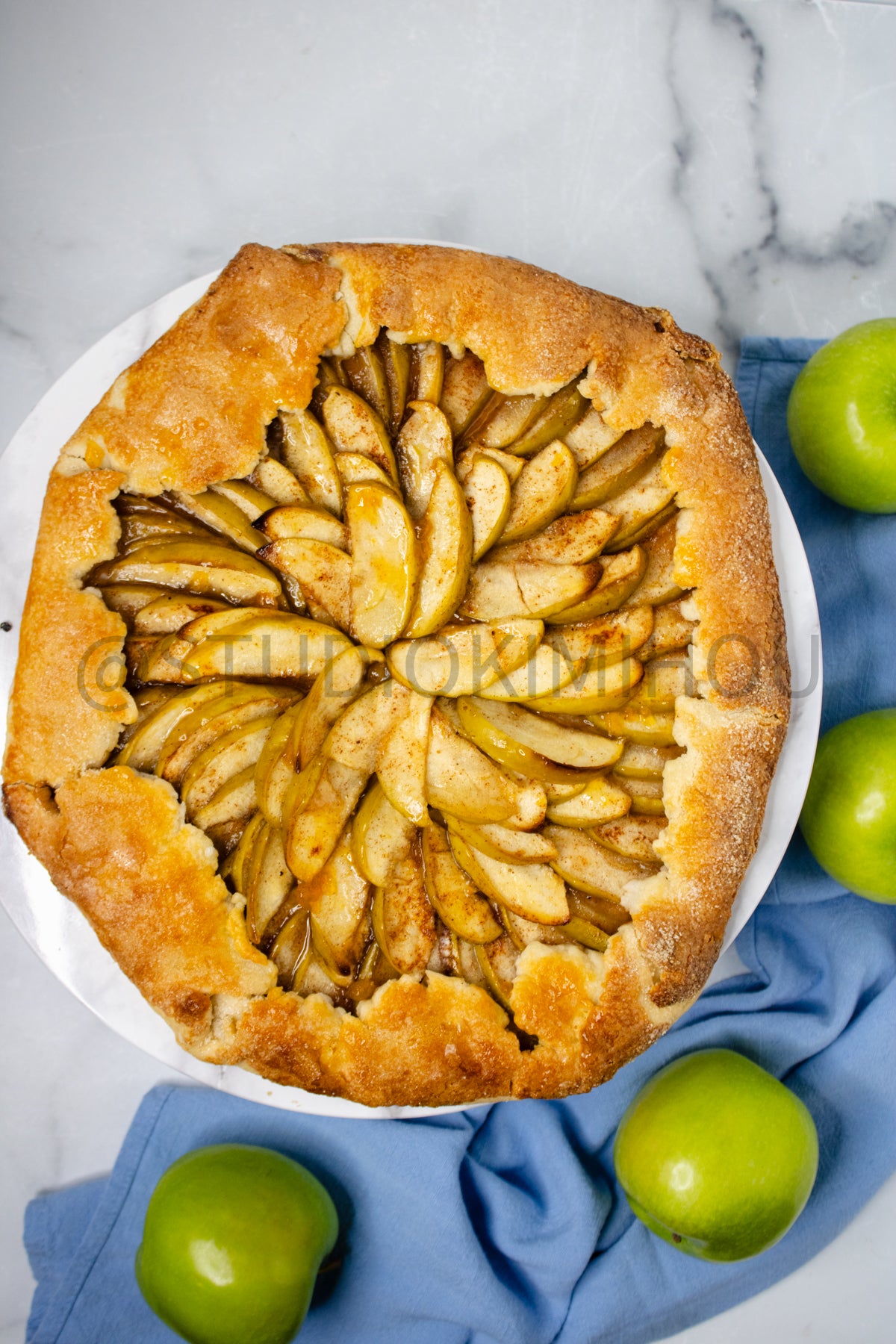 Semi-Exclusive Apple Galette on Marble