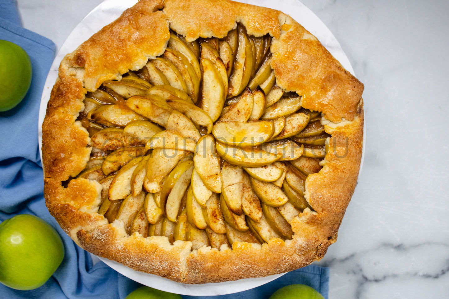 Semi-Exclusive Apple Galette on Marble