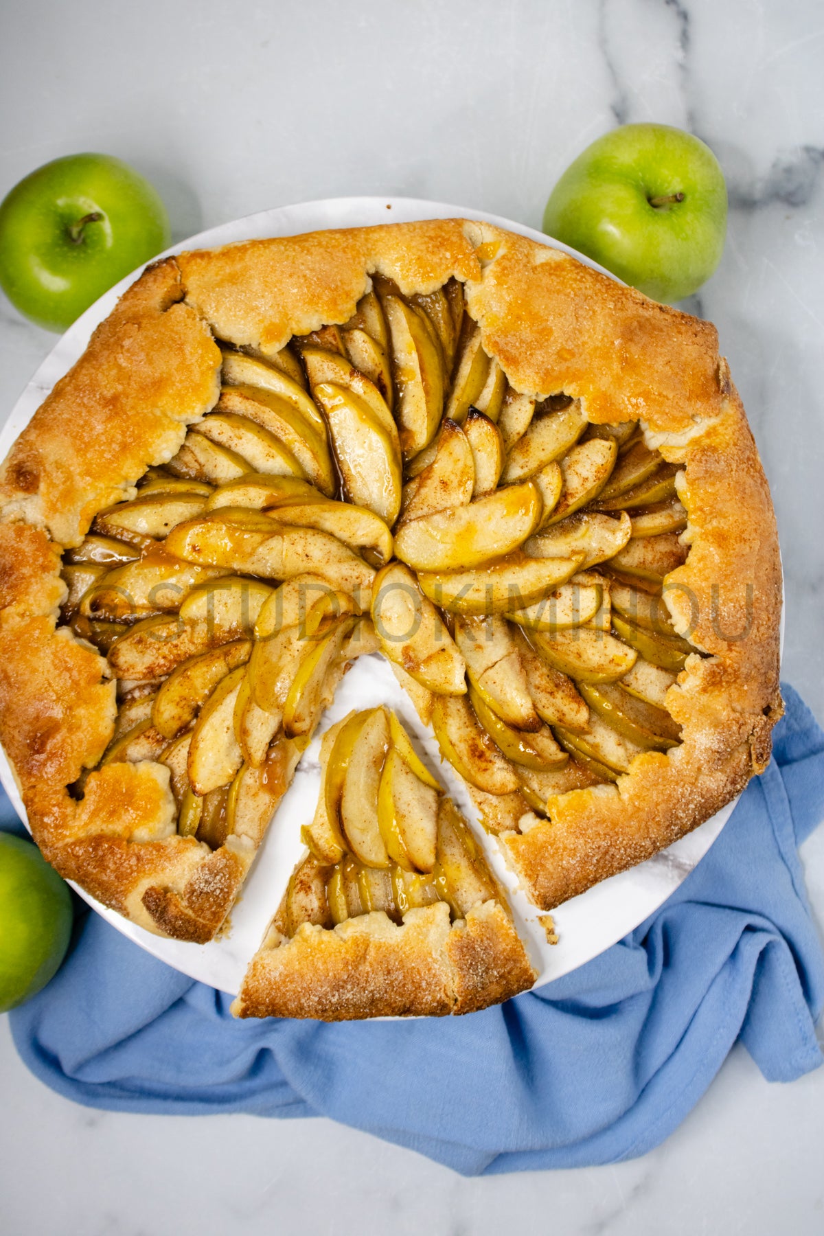 Semi-Exclusive Apple Galette on Marble