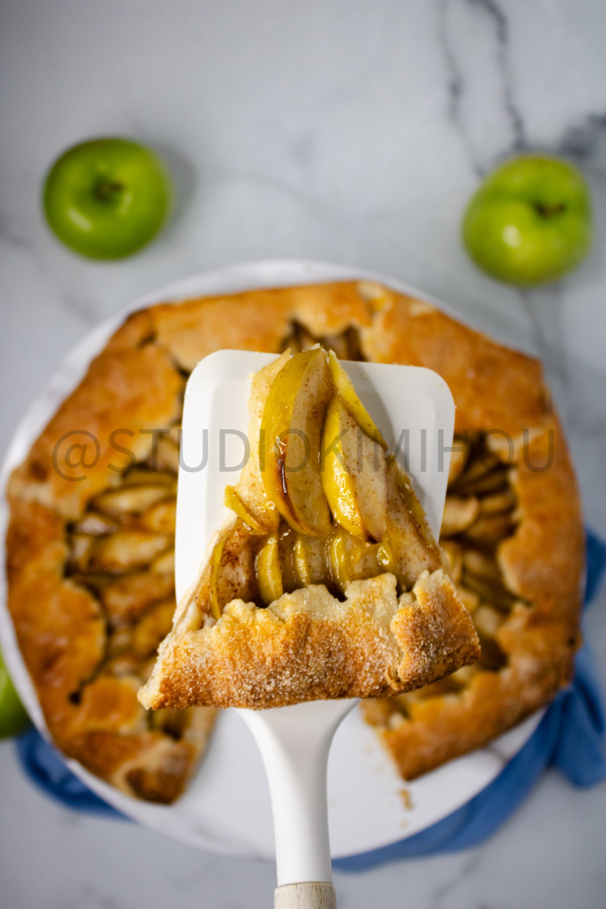 Semi-Exclusive Apple Galette on Marble
