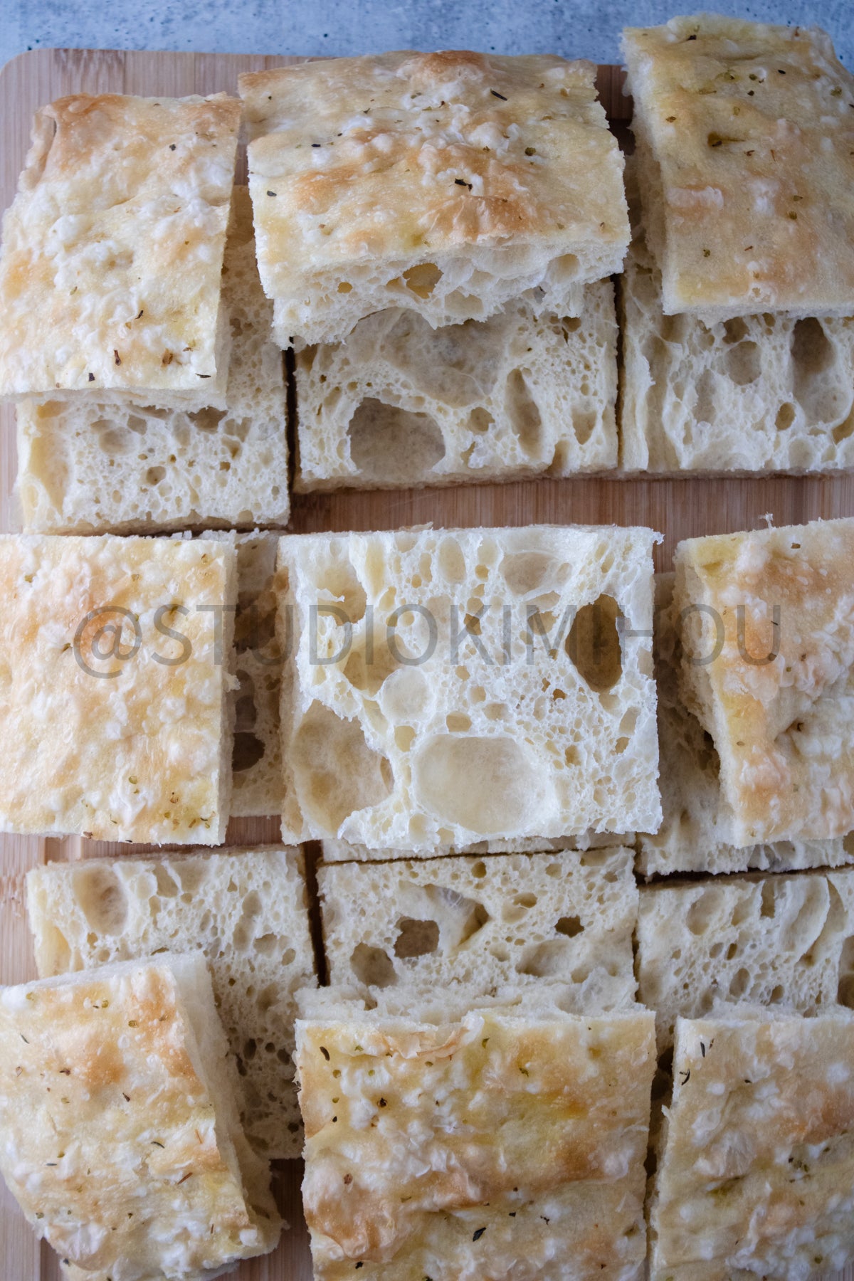Semi-Exclusive Focaccia Sandwich Bread on Concrete