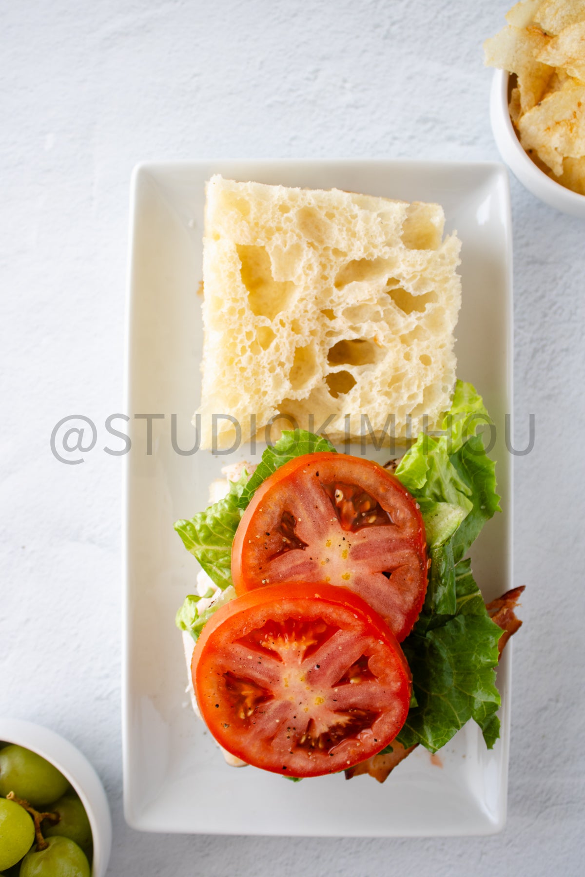 Semi-Exclusive Focaccia Sandwich Bread on Linen