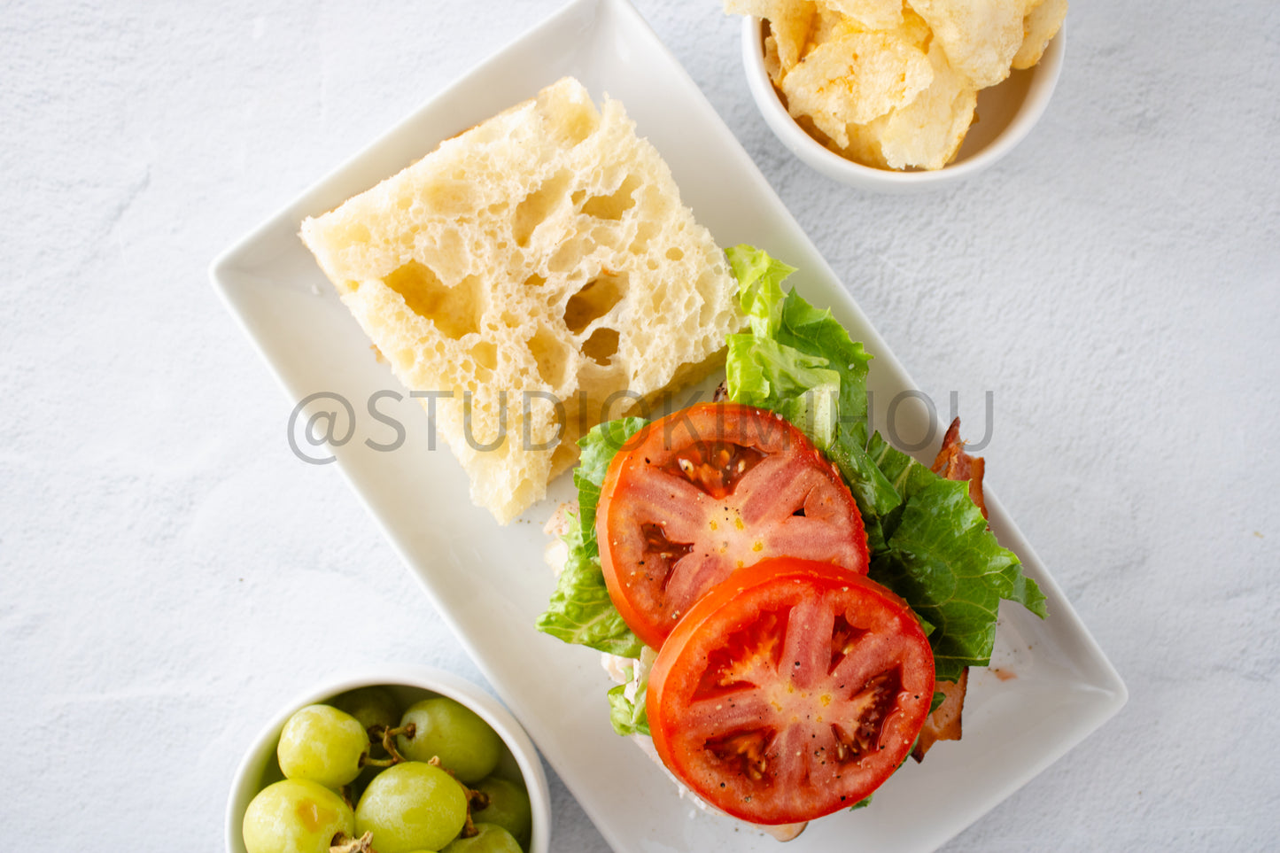 Semi-Exclusive Focaccia Sandwich Bread on Linen