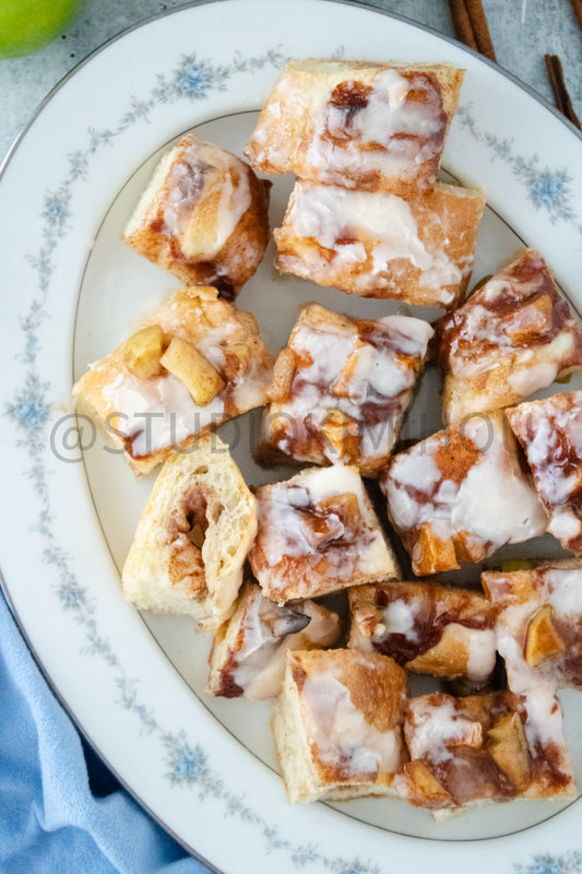 Semi-Exclusive Apple Fritter Focaccia on Concrete