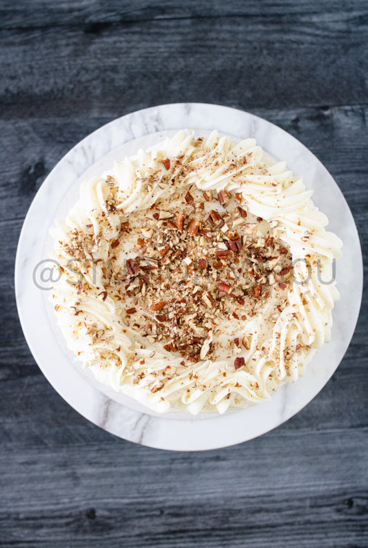 Semi-Exclusive Italian Cream Cake on Weathered Wood