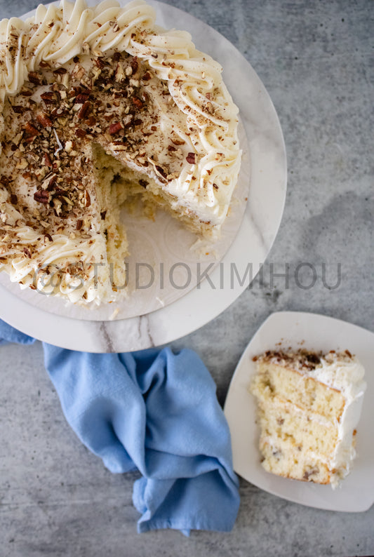 Semi-Exclusive Italian Cream Cake on Concrete