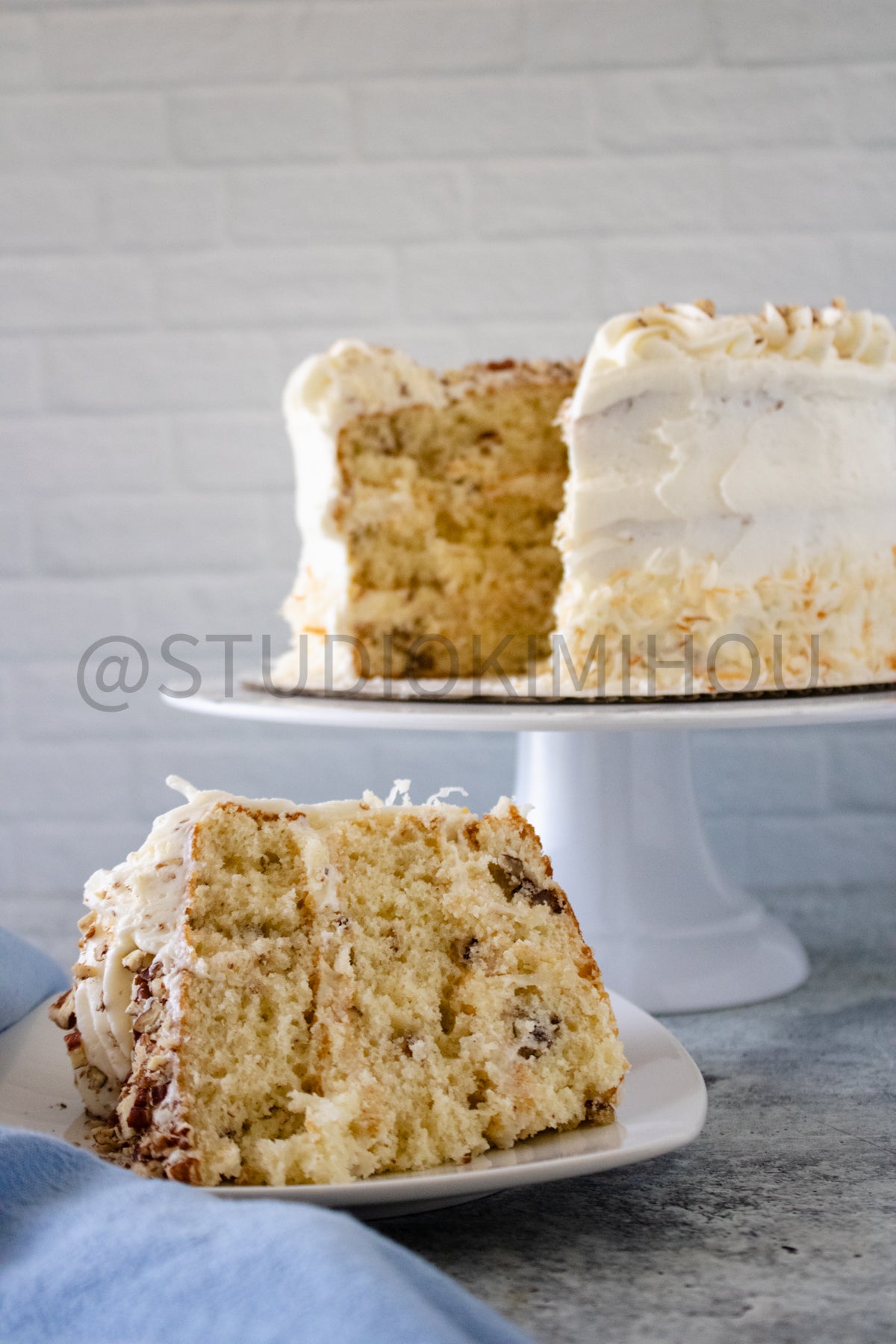 Semi-Exclusive Italian Cream Cake on Concrete