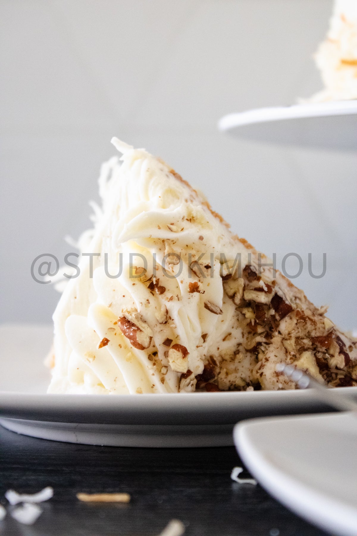 Semi-Exclusive Italian Cream Cake on Weathered Wood