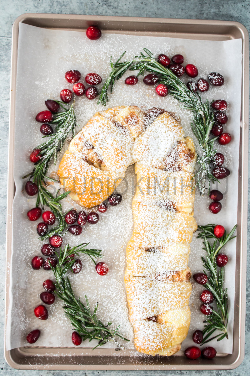 Semi-Exclusive Candy Cane Pastry on Concrete