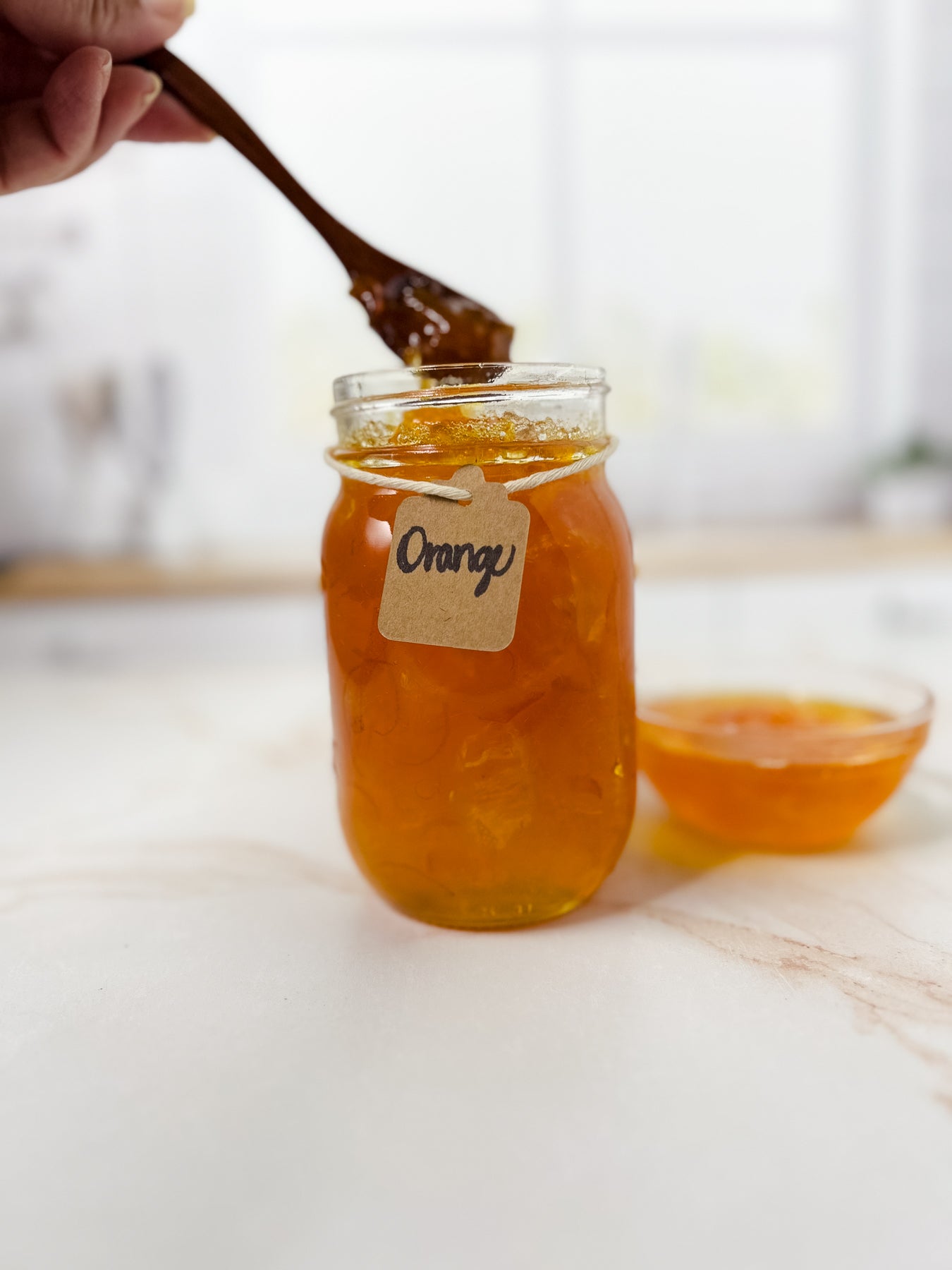 Semi-Exclusive Orange Marmalade on Champagne Marble