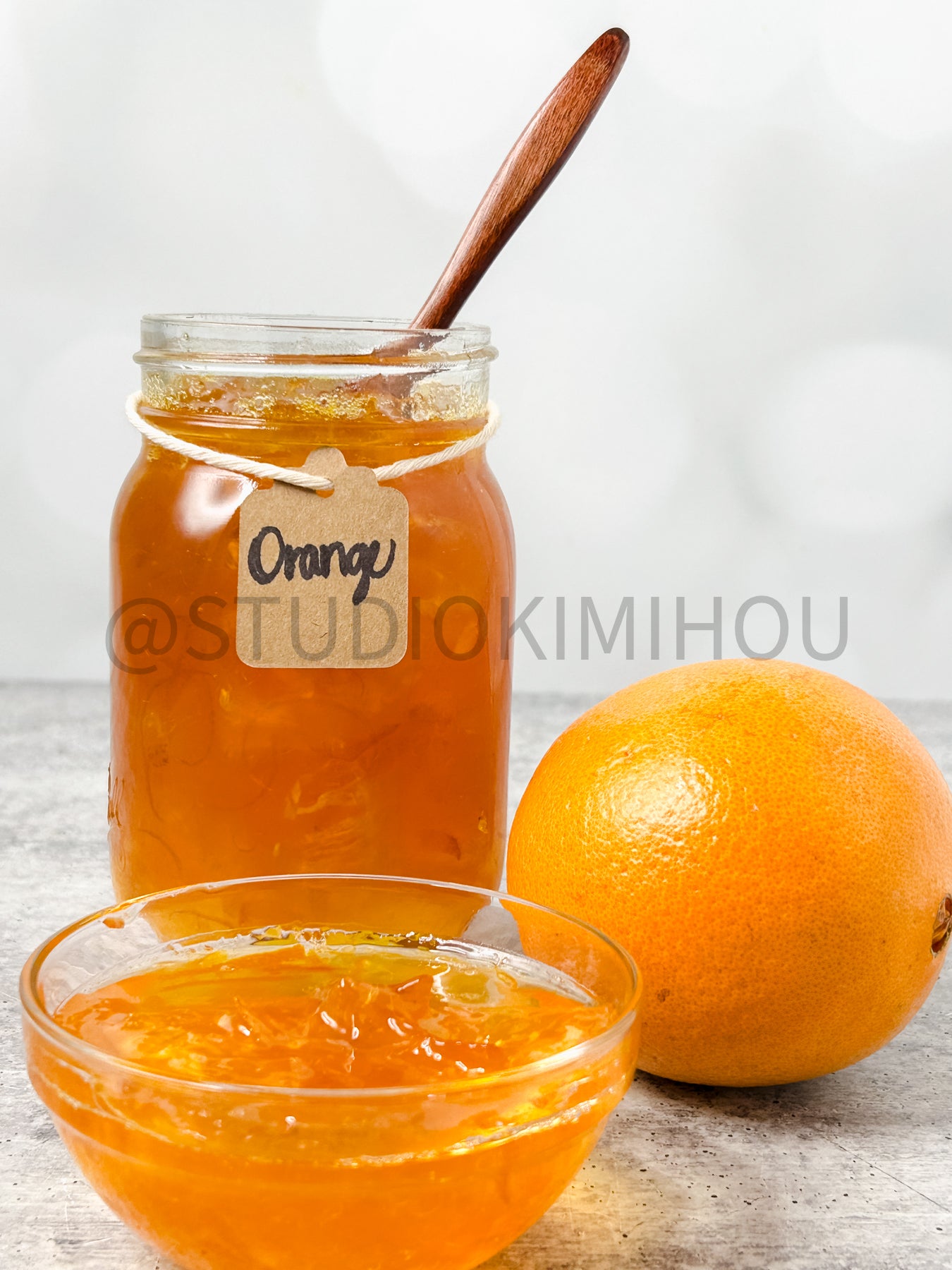 Semi-Exclusive Orange Marmalade on Concrete
