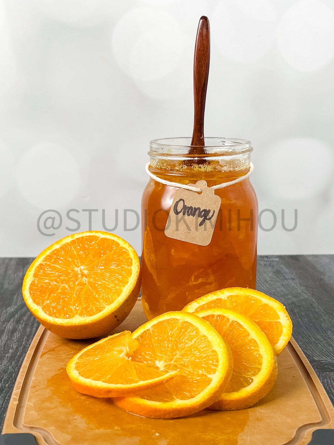 Semi-Exclusive Orange Marmalade on Weathered Wood