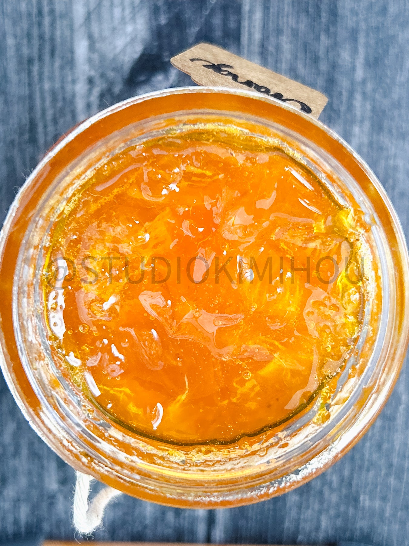 Semi-Exclusive Orange Marmalade on Weathered Wood