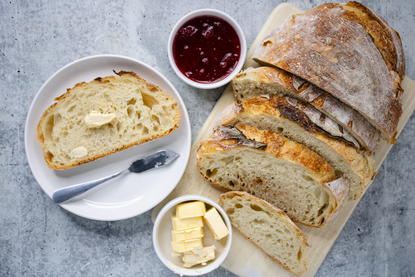 Semi-Exclusive Sourdough Bread on Concrete