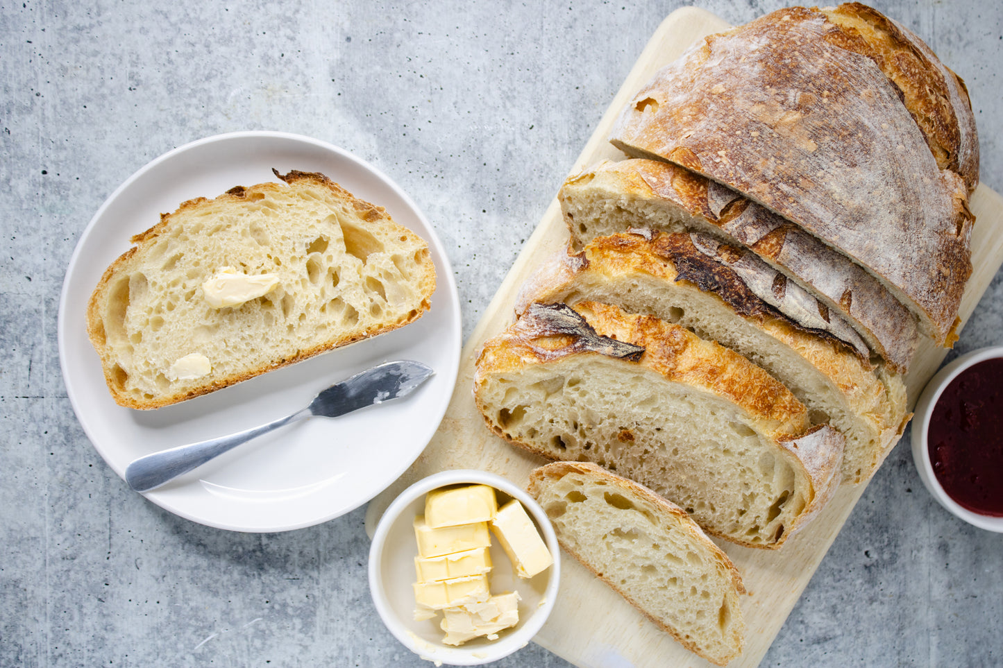 Semi-Exclusive Sourdough Bread on Concrete