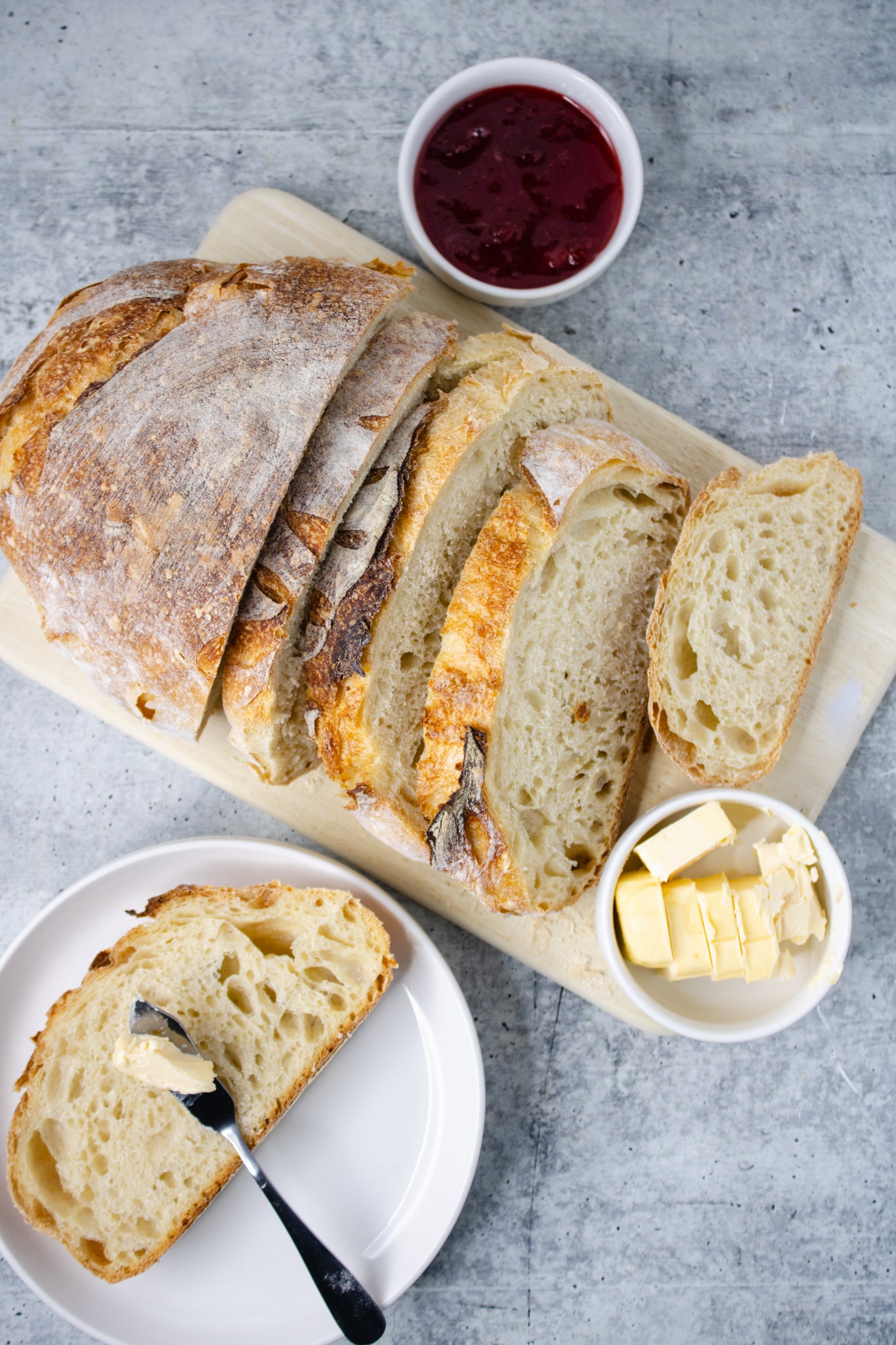 Semi-Exclusive Sourdough Bread on Concrete