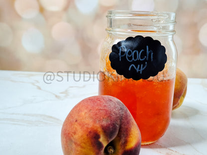 Semi-Exclusive Peach Jam on Champagne Marble
