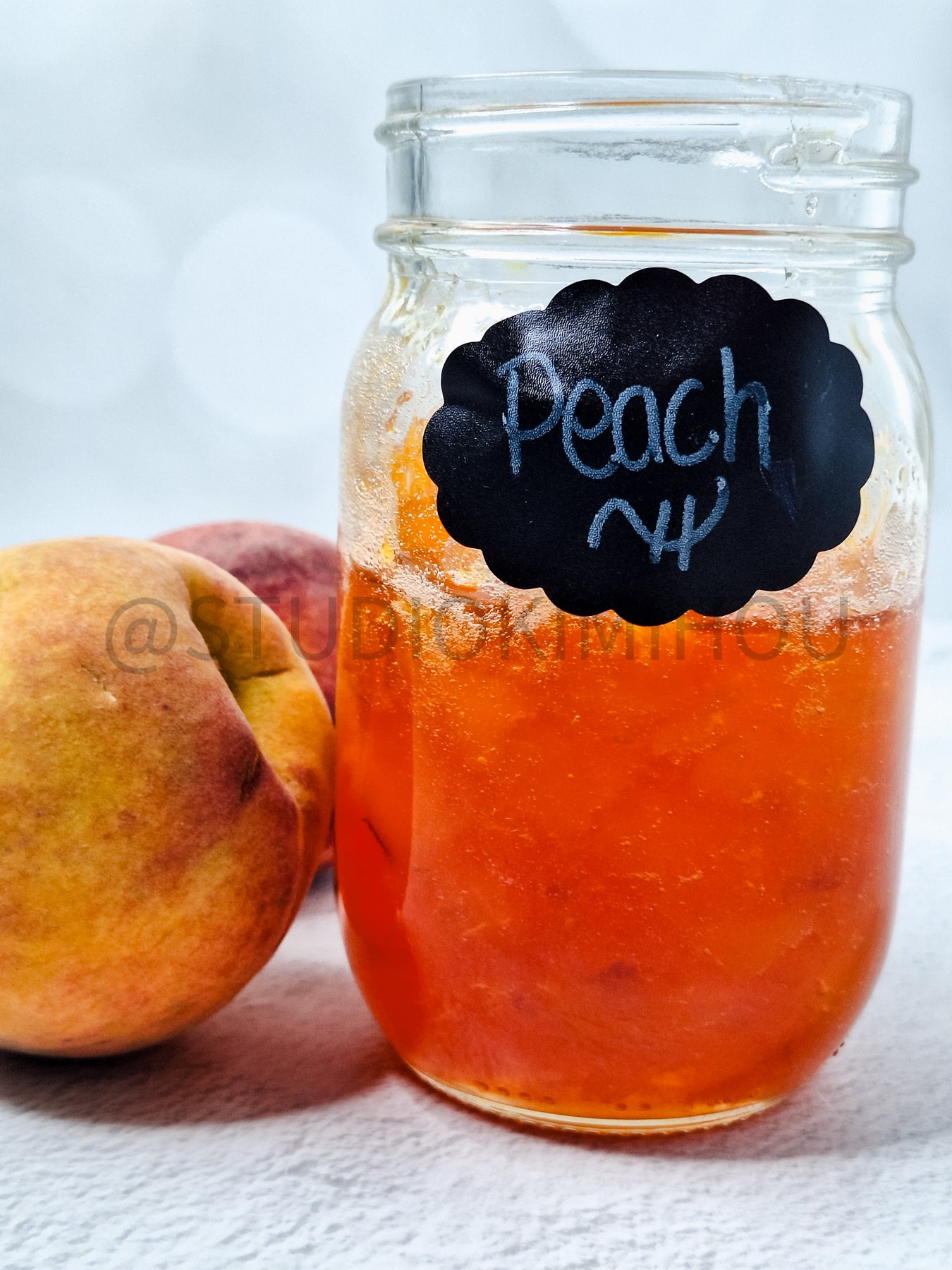 Semi-Exclusive Peach Jam on Linen