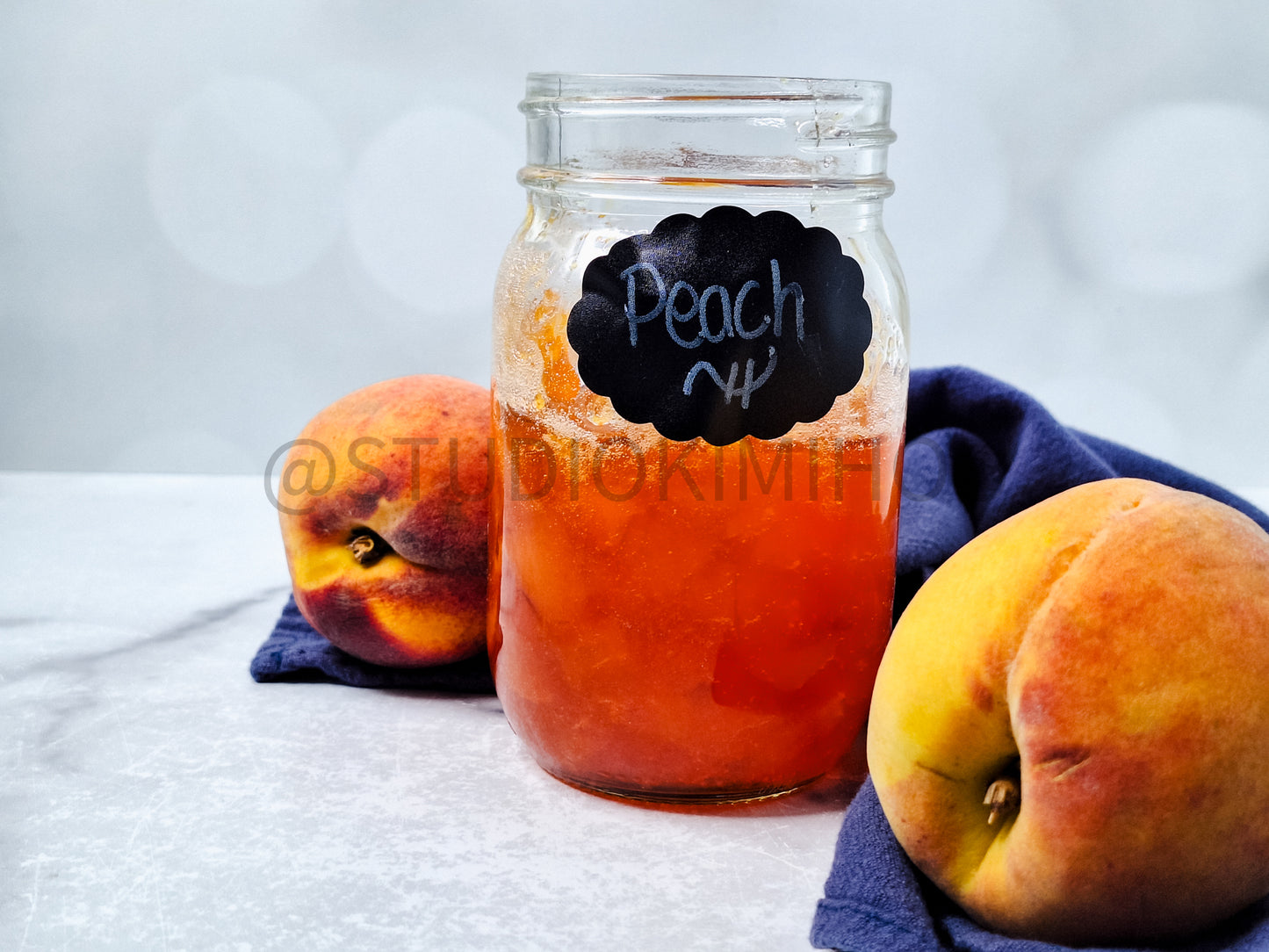 Semi-Exclusive Peach Jam on Marble