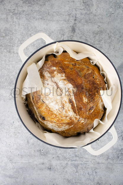 Semi-Exclusive Orange Cranberry Walnut Sourdough on Concrete