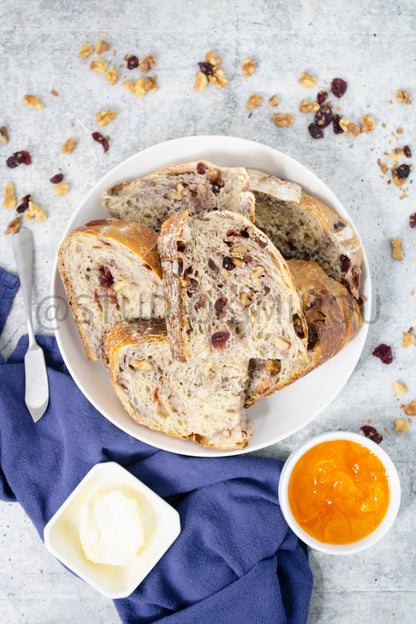 Semi-Exclusive Orange Cranberry Walnut Sourdough on Concrete