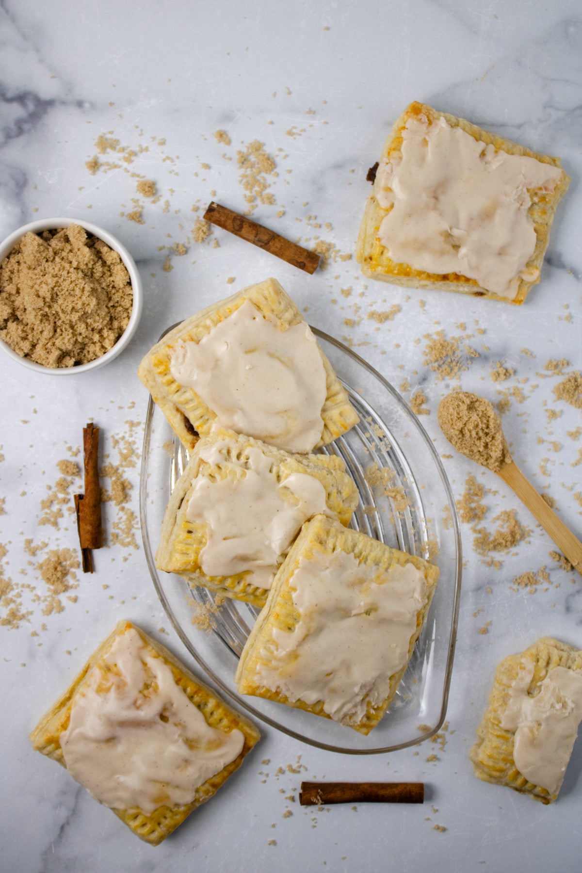 Semi-Exclusive BUNDLE Brown Sugar Sour Dough Puff Pastry on Marble