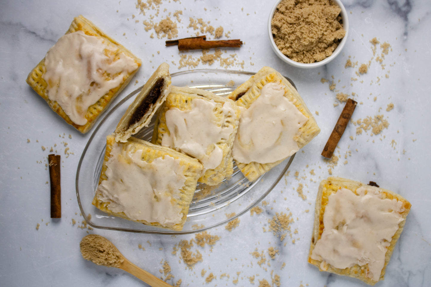 Semi-Exclusive BUNDLE Brown Sugar Sour Dough Puff Pastry on Marble