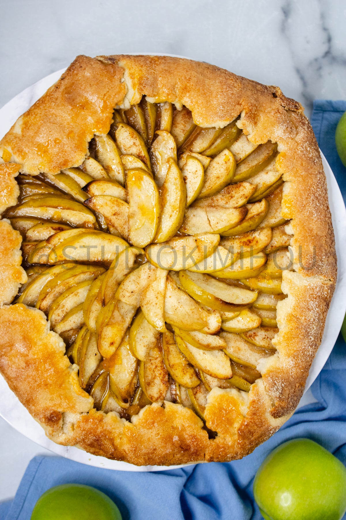 Semi-Exclusive Apple Galette on Marble