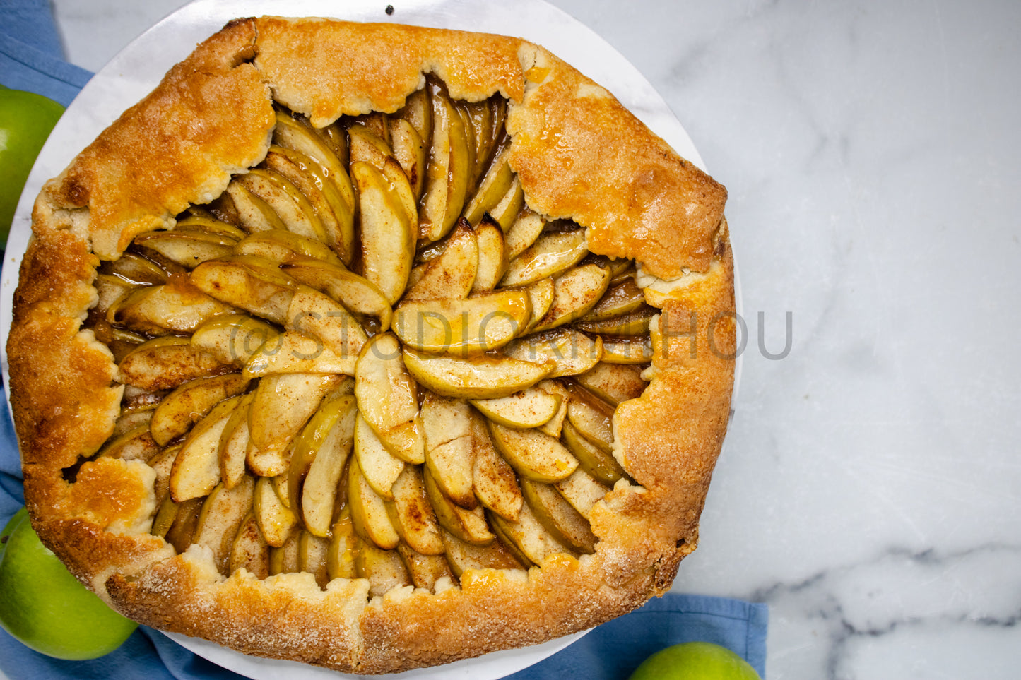 Semi-Exclusive Apple Galette on Marble
