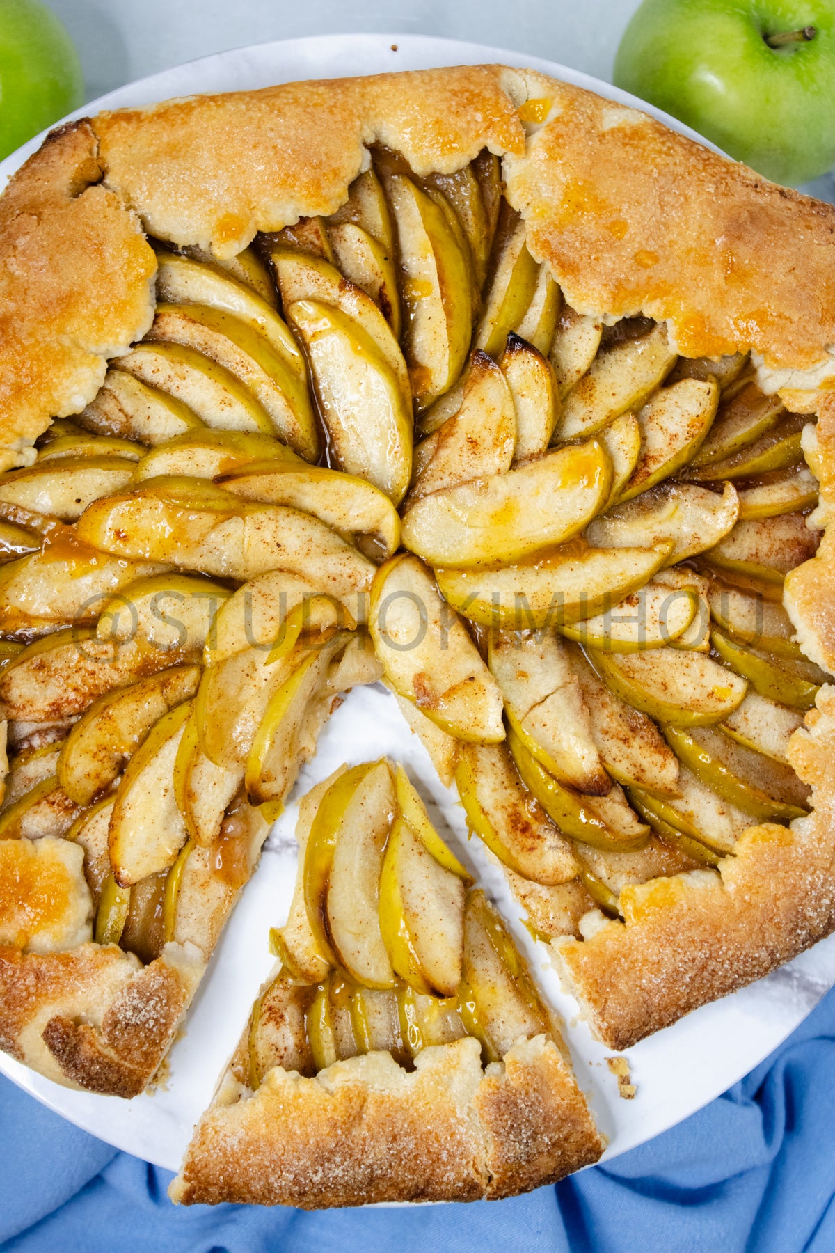 Semi-Exclusive Apple Galette on Marble