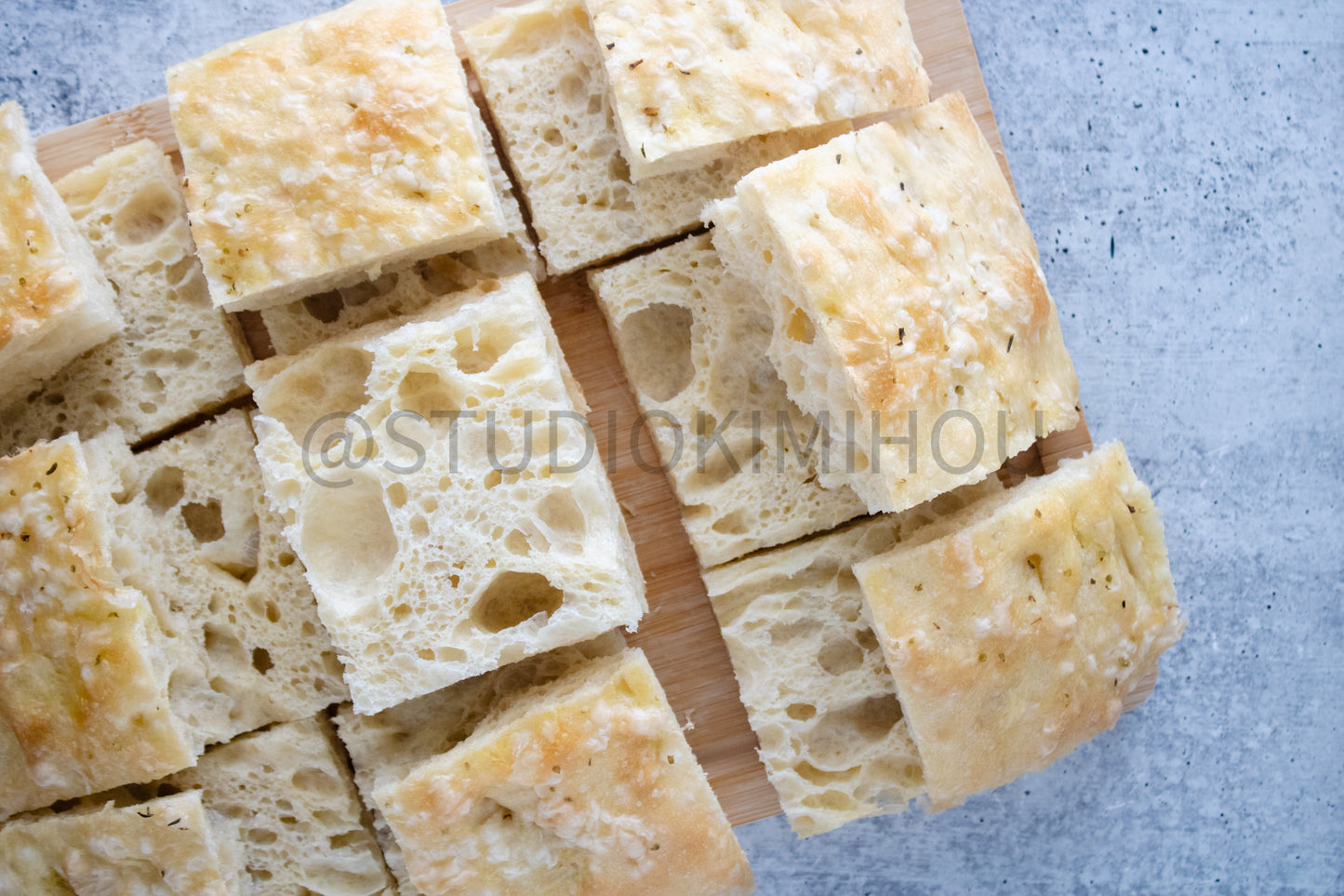 Semi-Exclusive Focaccia Sandwich Bread on Concrete