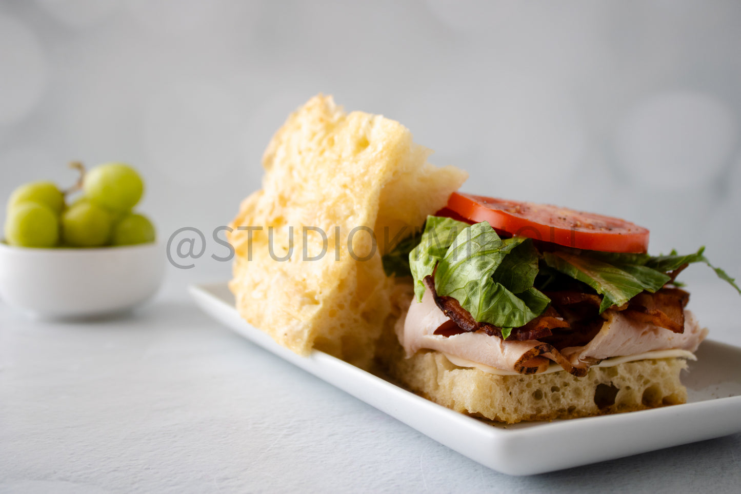 Semi-Exclusive Focaccia Sandwich Bread on Linen