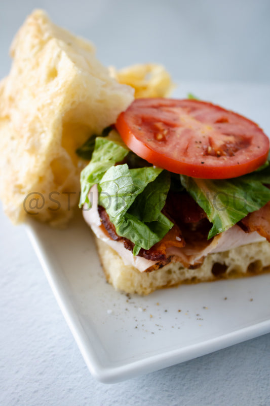 Semi-Exclusive Focaccia Sandwich Bread on Linen