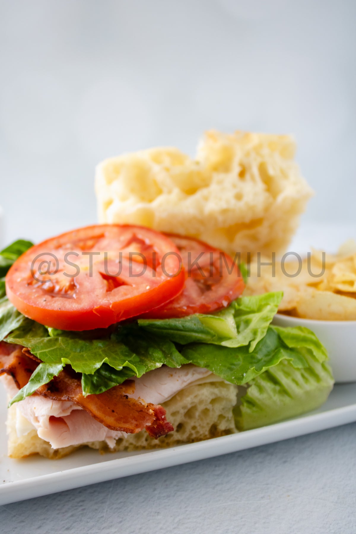 Semi-Exclusive Focaccia Sandwich Bread on Linen