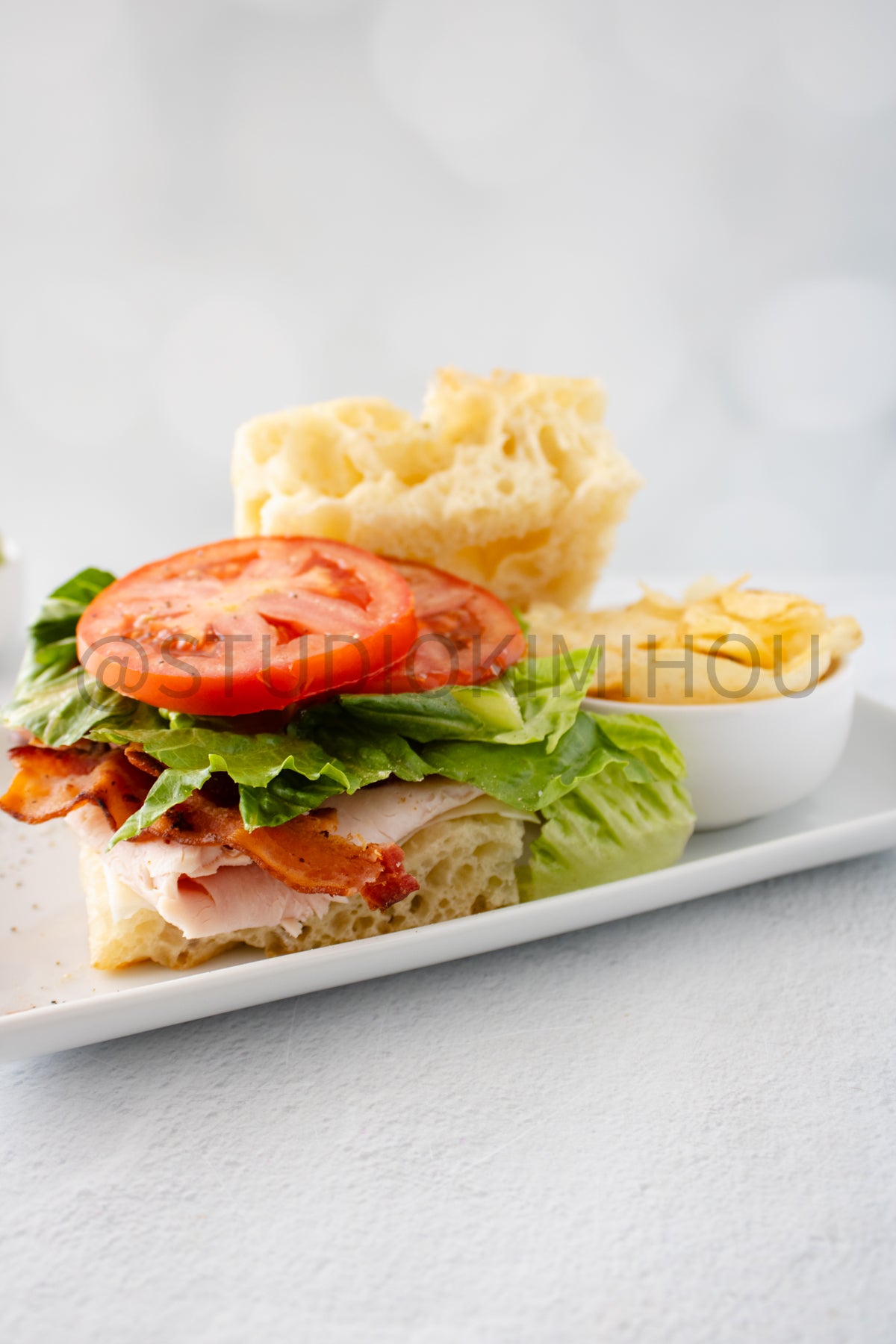 Semi-Exclusive Focaccia Sandwich Bread on Linen