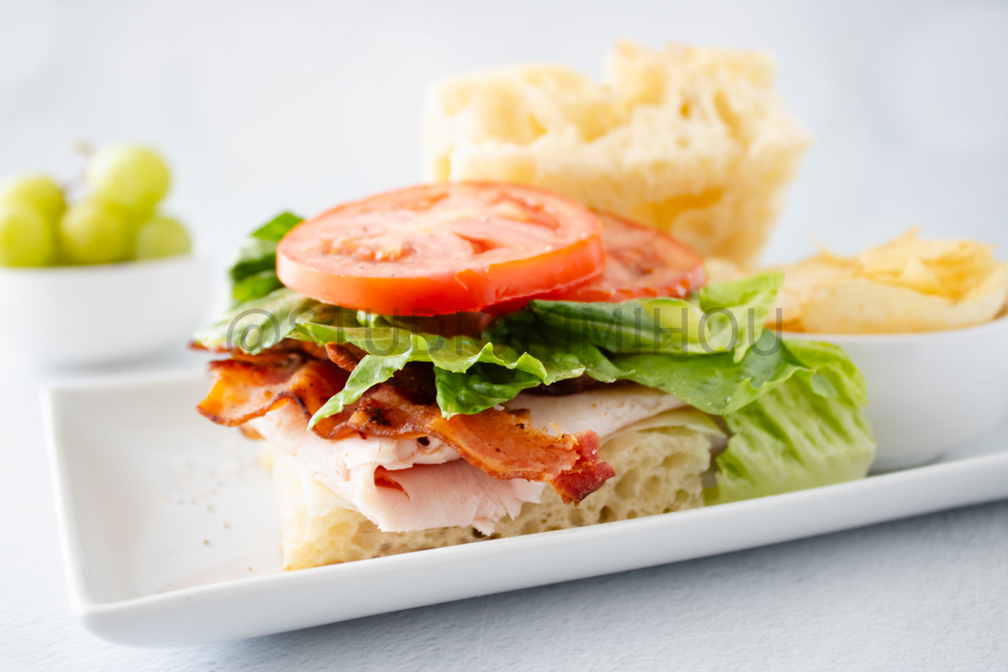 Semi-Exclusive Focaccia Sandwich Bread on Linen