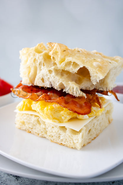 Semi-Exclusive Focaccia Sandwich Bread on Concrete