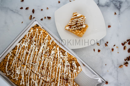 Semi-Exclusive Sweet Potato Rice Krispy Treats on Marble